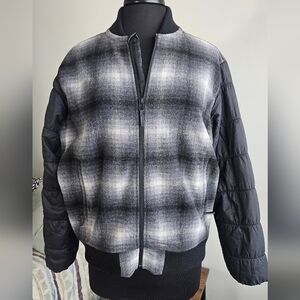Smartwool Black and Gray Bomber Jacket